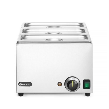 Sada Bain-marie HENDI RANGER + 3x GN 1/3 s víkem, HENDI, GN 1/1, 230V/1000W, 590x332x(H)242mm