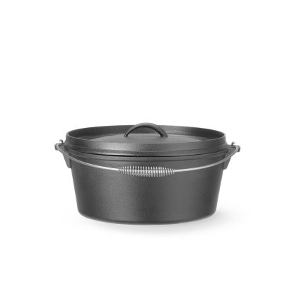 Litinový hrnec, HENDI, 7,2L, Černá, ⌀310x(H)155mm