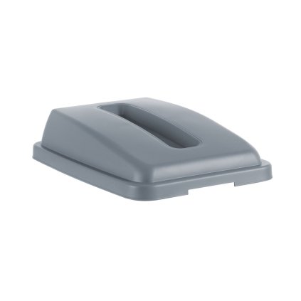 Víko s otvorem na obdélný kontejner 60 l, HENDI, obdélníkový otvor, Světle šedá, 660x470x(H)30mm