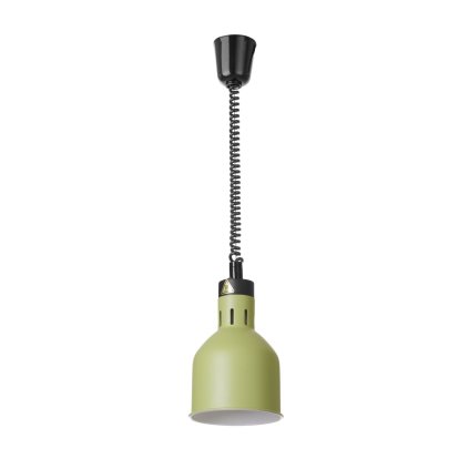 Výškově nastavitelná ohřívací lampa válcová, HENDI, Zelená, 230V/250W, ⌀175x(H)250mm