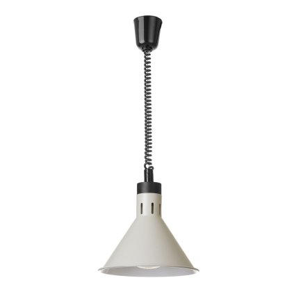 Kuželová tepelná lampa Rise and Fall, HENDI, Bílá, 230V/250W, ⌀275x(H)250mm