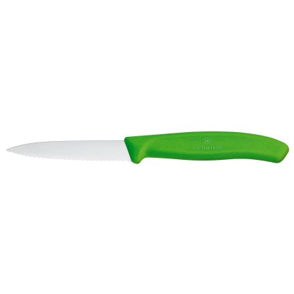 Nůž na zeleninu se zoubkovaným ostřím, Victorinox, Zelená, (L)190mm