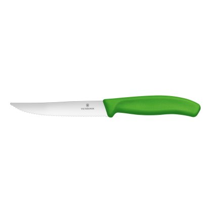 Nůž na steaky a pizzu, Victorinox, Zelená, (L)232mm