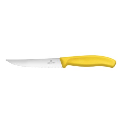 Nůž na steaky a pizzu, Victorinox, Žlutá, (L)232mm