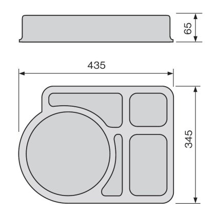 PODNOS COMBISET HD PLAST ŠEDÁ | ABNER, 28301A