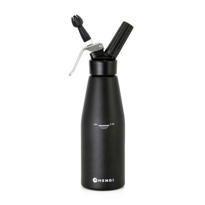 Láhev na šlehačku, HENDI, Kitchen Line, 0,95L, Černá, ⌀95x(H)320mm