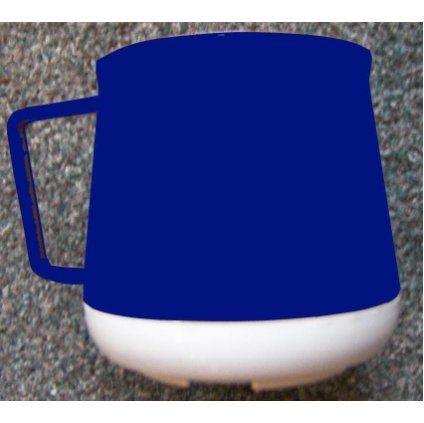 ŠÁLEK NA KÁVU BEZ VÍČKA PLAST MODRO/BÍLÁ | ABNER, 28315MB