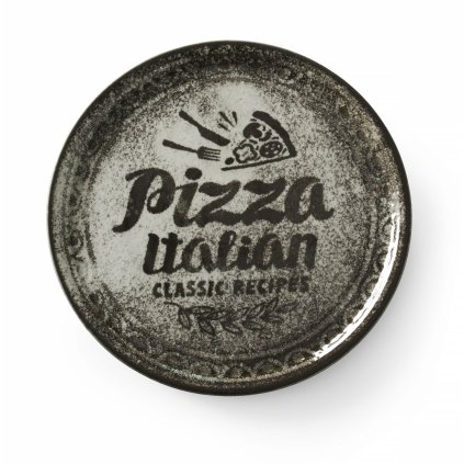 Kolekce pizza talířů Recipe Collection Black, HENDI, Černá, ⌀330mm