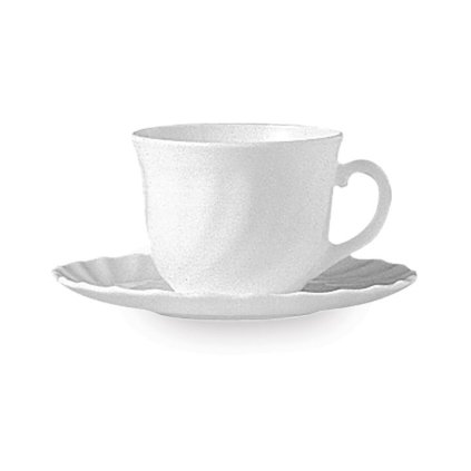 Šálek Trianon, Arcoroc, 280 ml, 0,28L, Bílá, ⌀94x(H)72mm