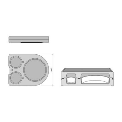 KRYT IZOLAČNÍ MENU MOBIL 2-DÍLNÝ, MM | ABNER, 33014