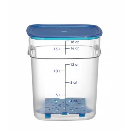 Nádoba na potraviny CamSquares Fresh Pro , Cambro, 17,2L, Průhledná, 289x289x(H)327mm