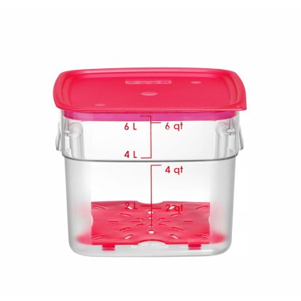 Nádoba na potraviny CamSquares Fresh Pro , Cambro, 5,7L, Průhledná, 229x229x(H)180mm