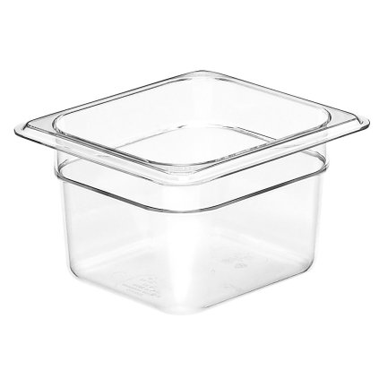 Nádoba Camwear GN 1/6 z polykarbonátu, Cambro, GN 1/6, 1,5L, Průhledná, 162x176x(H)100mm
