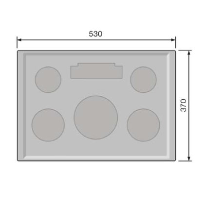 PODNOS THERMOLINE 530×370, ThermoLine 1100 | ABNER, 29001