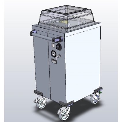 VOZÍK EPT 1/330 PRŮMĚR TALÍŘE 215-330 VYHŘÍVANÝ | ABNER, 11037