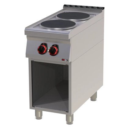 Sporák elektrický 2x plotýnka s podestavbou 400 V | REDFOX - SP 90/40 E