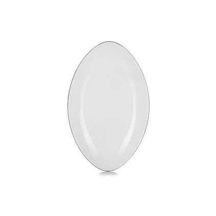 Equinoxe talíř oválný 35 × 22,3 × 4 cm, bílý