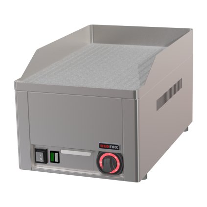 Grilovací deska 32x48 elektrická durable chrom rýhovaná stolní 230 V | REDFOX - FTRC 30 E