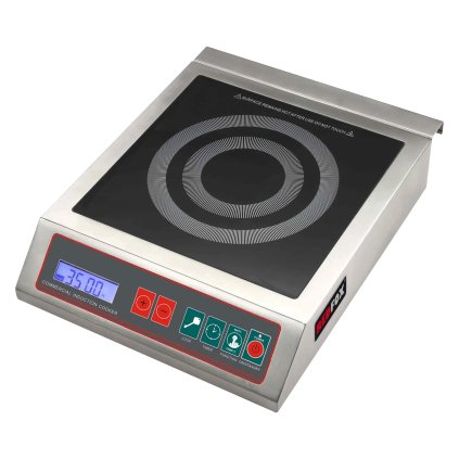 Indukční vařič stolní elektrický 12 výkonostních stupňů digitální ovládací panel 230 V | REDFOX - RIB 3536 ET