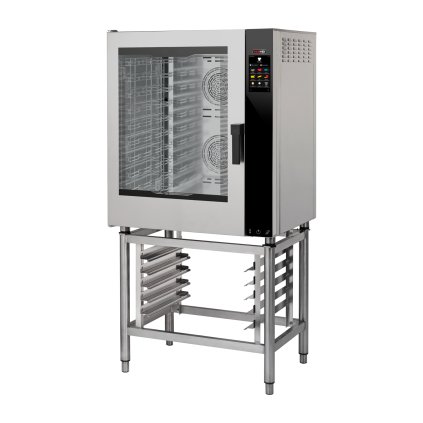 Konvektomat elektrický zesílená verze nástřik dotykový barevný automatické mytí levé dveře 10x GN 1/2 | REDFOX - MPDN 1011 X ELAM