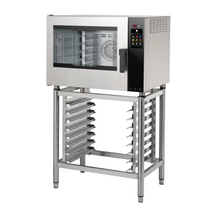 Konvektomat elektrický zesílená verze nástřik dotykový barevný levé dveře 5x GN 1/2 | REDFOX - MPDN 0511 X EL