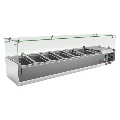 Vitrína chladicí pultová 1x GN 1/2 + 5x GN 1/3 | REDFOX - MCH 3150