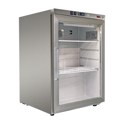 Skříň chladicí 130 l, prosklené dveře, nerez | REDFOX - DRR 200 GS