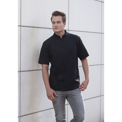 Kuchařská bunda s krátkými rukávy v moderním stylu