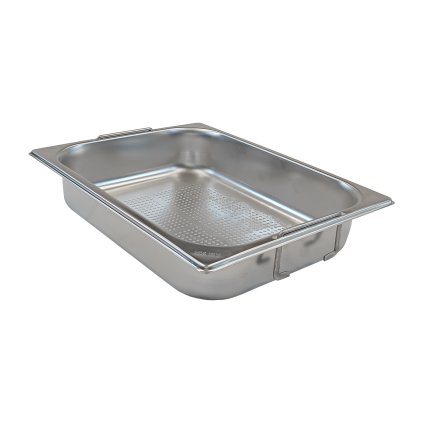 Gastronádoba děrovaná GN 1/2 - 65 ucha zasouvací nerezová | REDFOX - GND 1/2-65 U