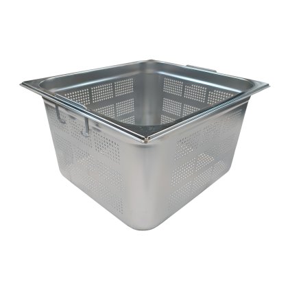 Gastronádoba děrovaná GN 2/3 - 200 ucha zasouvací nerezová | REDFOX - GND 2/3-200 U