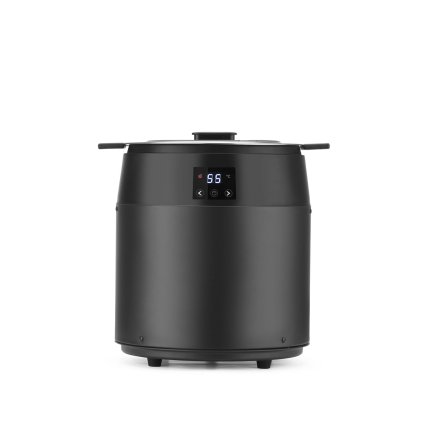 Kotlík na polévku bez vody, 10L, HENDI, 10L, Černá, 220-240V/450W, ⌀330x(H)398mm