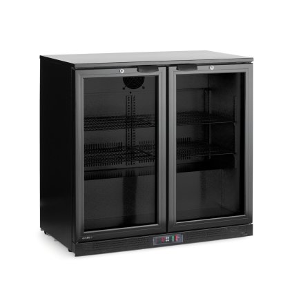 Dvoudveřová chladnička do baru, Arktic, 158L, Černá, 220-240V/160W, 900x530x(H)870mm