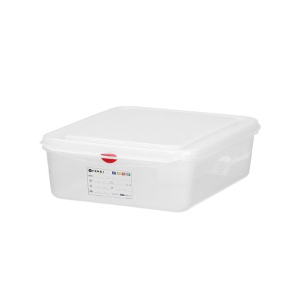 Polypropylenová nádoba GN 1/2, HENDI, GN 1/2, 6,5L, Průhledná, 325x265x(H)100mm