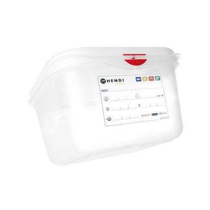 Nádoba GN 1/6 polypropylen, HENDI, GN 1/6, 1,7L, Průhledná, 176x162x(H)100mm