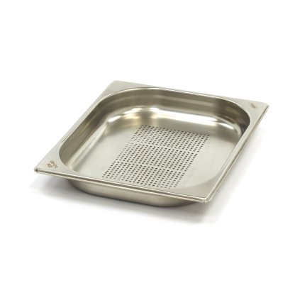 Gastronádoba 1/2 GN - perforovaná - hloubka 4 cm - 32,5 x 26,5 cm - nerezová ocel