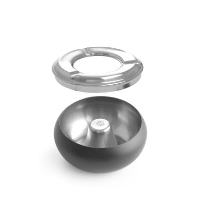 Popelník černý, ⌀105x(H)58mm | HENDI, 440230