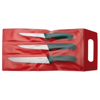 třídílná sada nožů, zelená | GIESSER, 3555