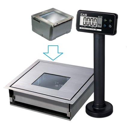 Sada: váha CAS PDS-E 15 a skener Magellan 2300HS s kabelem USB | CAS, PDS E 15 MGL 2300HS USB