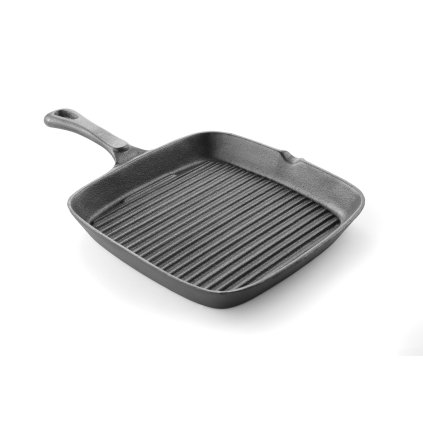 Pánev litinová na grilování, 230x230x(H)25mm | HENDI, 629932