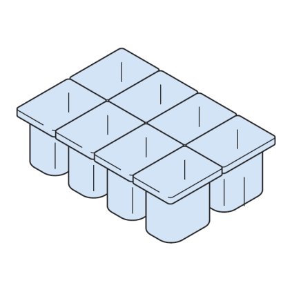 GN 1/8 polykarbonátová nádoba 1 l | CAMBRO, 84CW