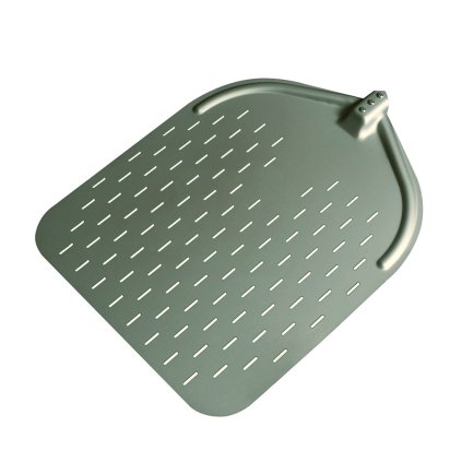 Vyztužená škrabka na pizzu, perforovaná, bez rukojeti 370x467 mm, hliník | FURMIS, LPW37