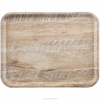 Obdélníkový podnos z lamina 350x240 mm, světlý dub | CAMBRO, Madeira