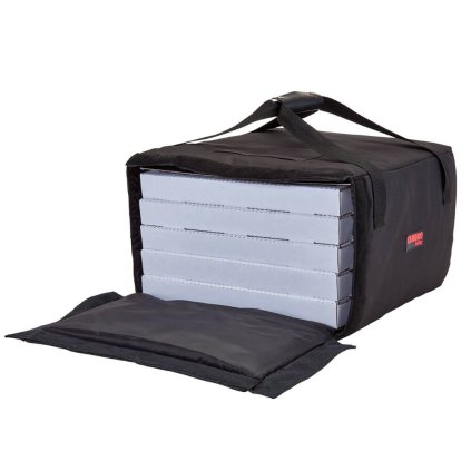 Polyesterová taška na 5 krabic na pizzu, 495x495x320 mm, černá | CAMBRO, GoBags