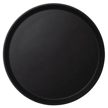 Protiskluzová kulatá vanička 450 mm, černá | CAMBRO, Camtread