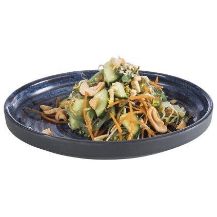 Melaminová miska 180x30 mm, modrá, šedá | APS, 85026