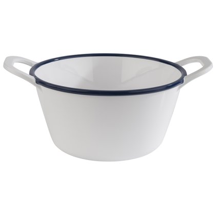 Melaminová mísa 1 l, 215x165x95 mm, bílá, modrá | APS, 84959