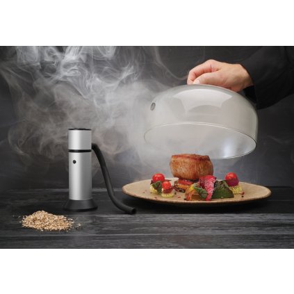 Skleněná kopule s větracím otvorem, poklop na talíře, ⌀260x(H)175mm | HENDI, 199664