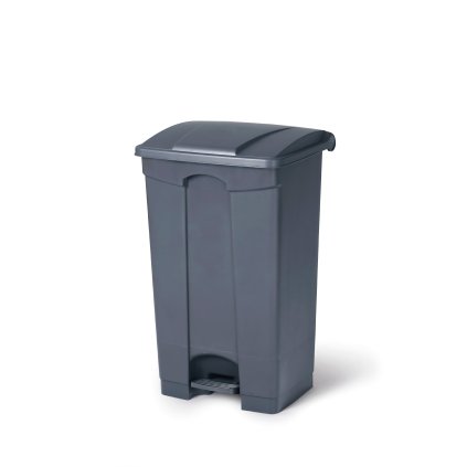 Nádoba na odpadky s pedálem, AmerBox, 87L, Světle šedá, 500x410x(H)815mm | HENDI, 691168