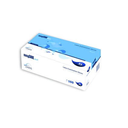 [Outlet] Latexové rukavice, nepudrované, bílé, balení 100 ks. XL | OBRYS, RLB03XL