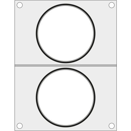 Těsnicí matrice pro těsnicí stroj , na dvě polévkové misky ø115 mm | HENDI, 805633